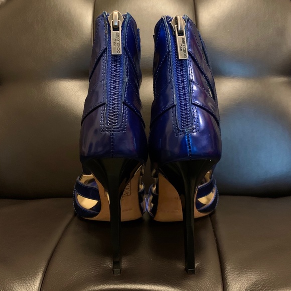 Metallic blue Jimmy Choo for H&M shoes - Picture 3 of 8